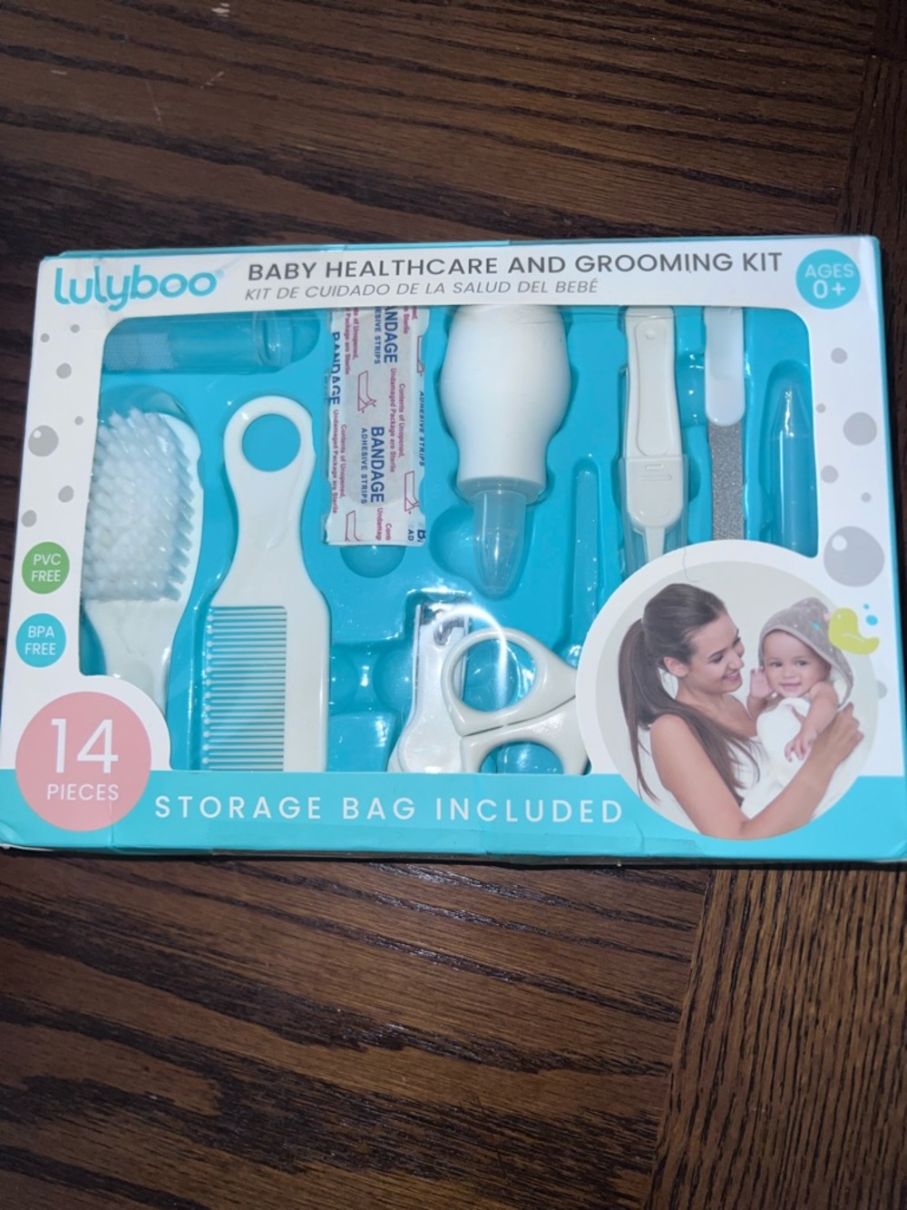 Baby boy bundle: grooming kit, lounger and lamb